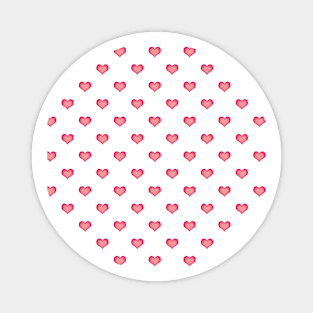 Cute pink heart pattern Magnet